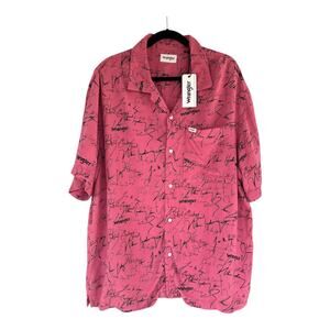 Wrangler Size XL/G/T Shirt Mens Button Up Signature Print Overshirt
